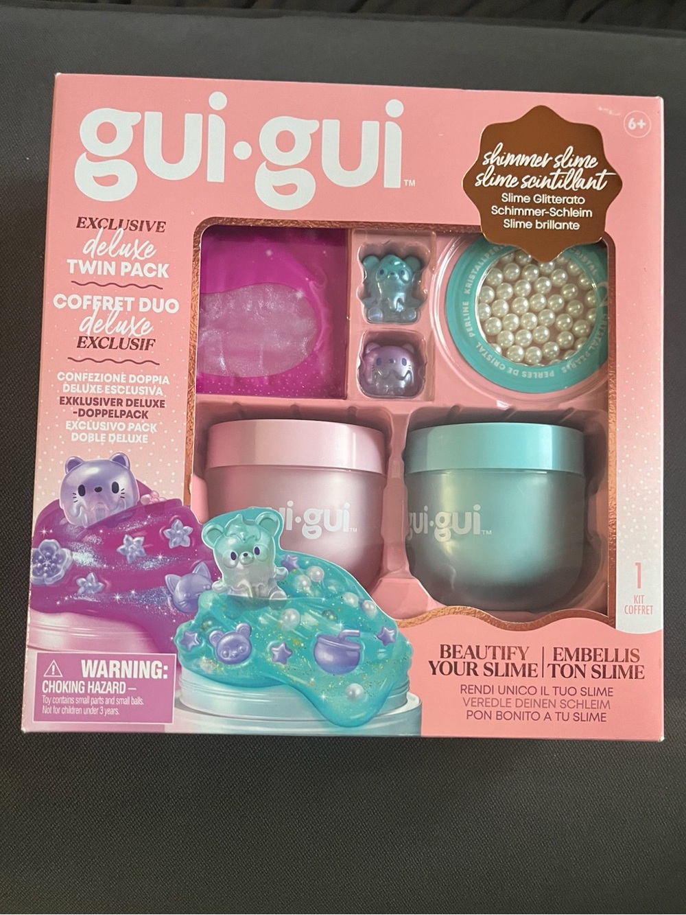 HTF Gui Gui Shimmer Slime Deluxe Twin Pack | Brand New Sealed | Moose Toys